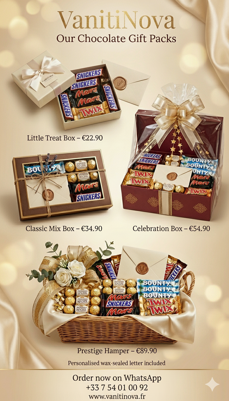 3. Coffret Célébration de VanitiNova – Cadeau Chocolat de Luxe